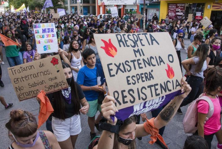 Marcha de Mulheres em Buenos Aires